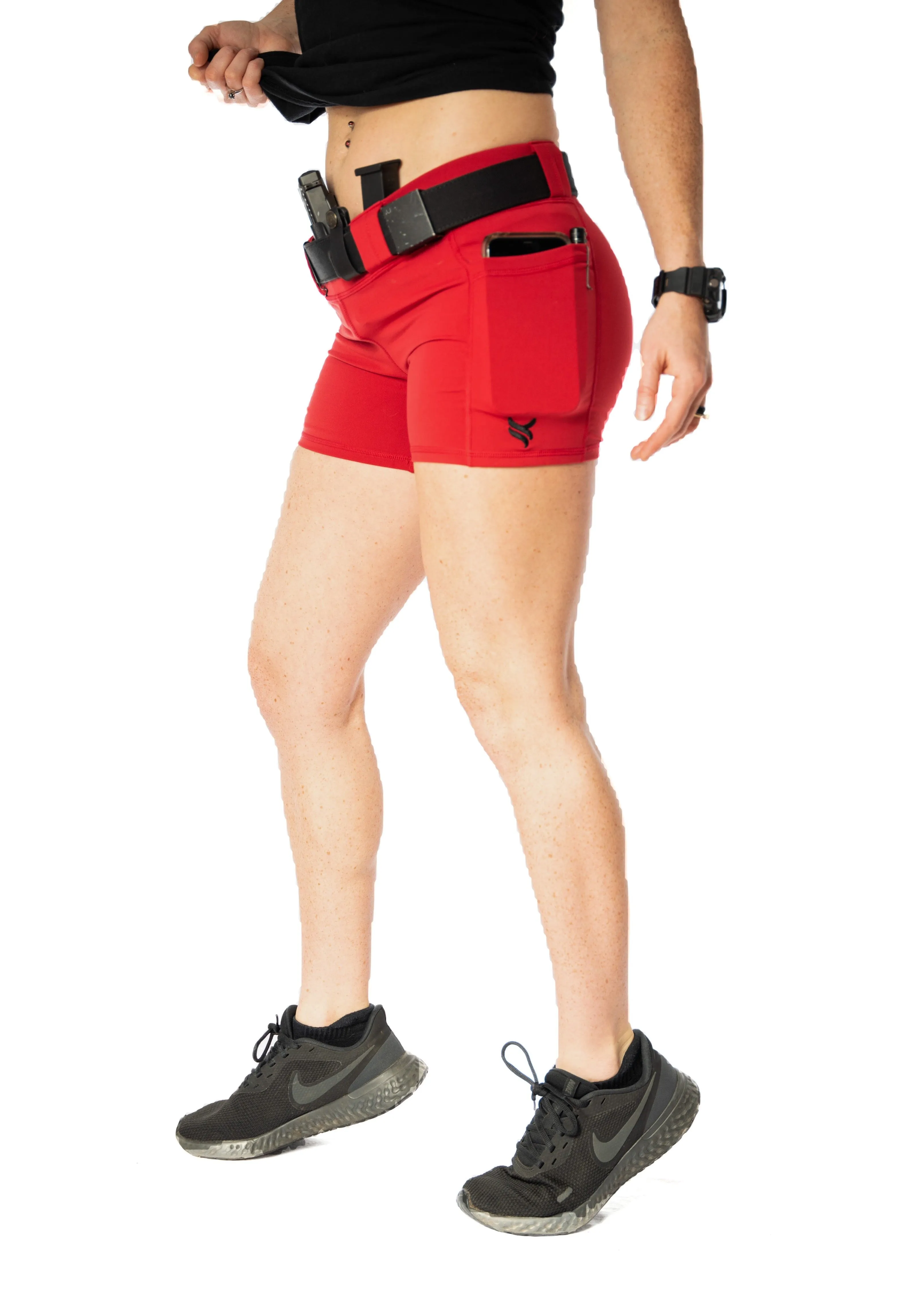 Women's Compression Carry Shorts - Chili