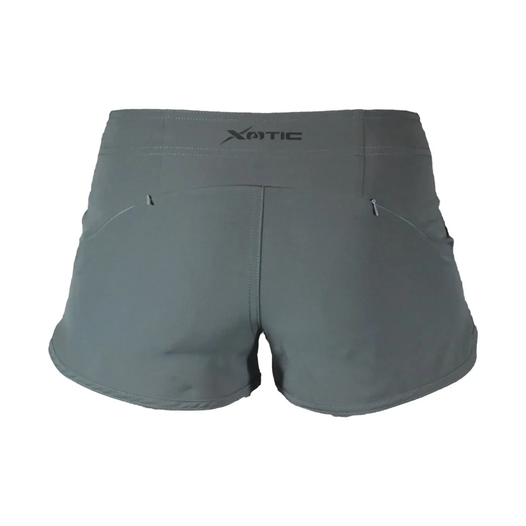 Womens Grey Hybrid Performance Shorts