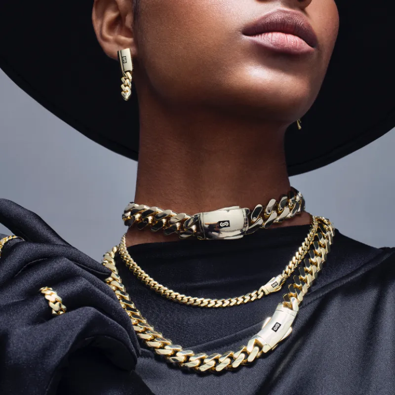 Women's Necklace/Choker - Monaco Chain CLASSIC Plain