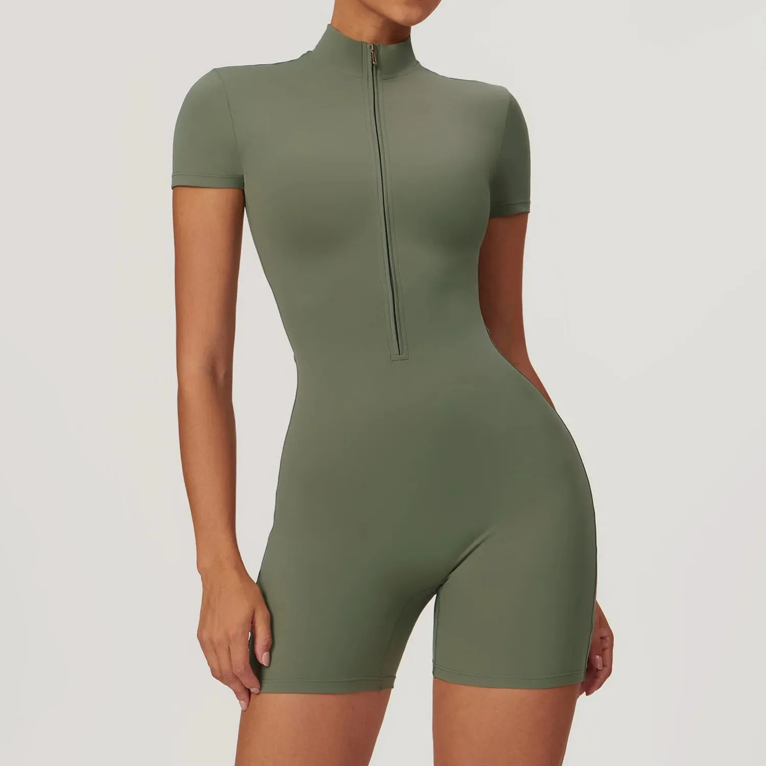 Women’s Short Sleeve Yoga Jumpsuit