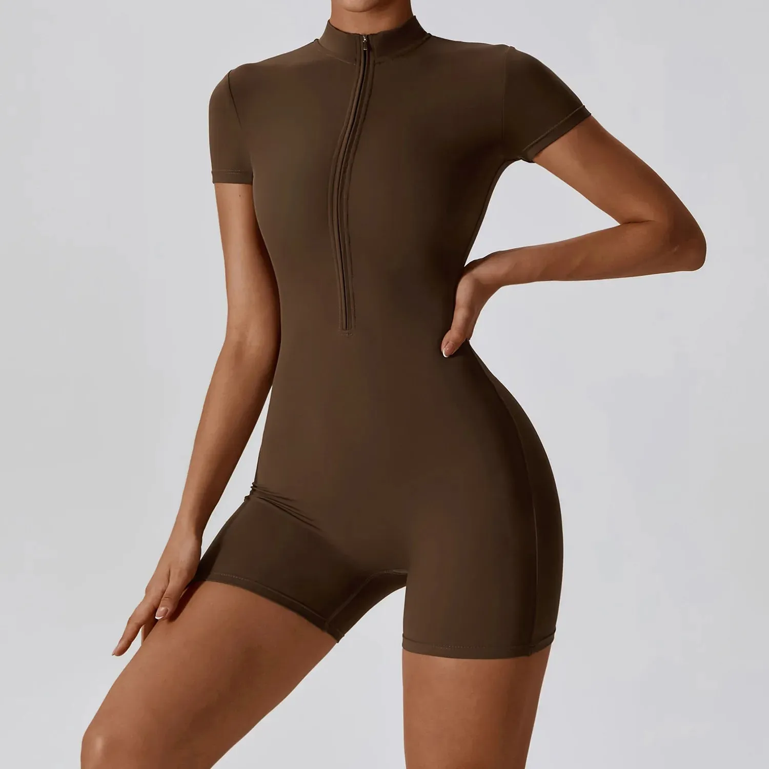 Women’s Short Sleeve Yoga Jumpsuit