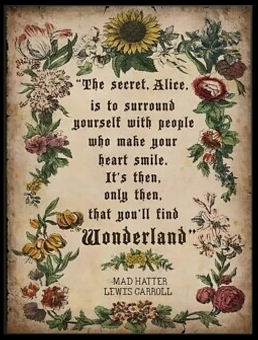 Wonderland Quote for Alice | Create Your Own Art | Digital Download | Print and Frame | Custom Cards, T-Shirt Art Design, Etc.