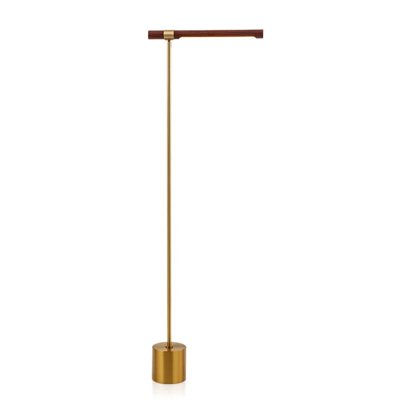 Wood LED Floor Lamp Walnut Finish for Living Room,Bedroom