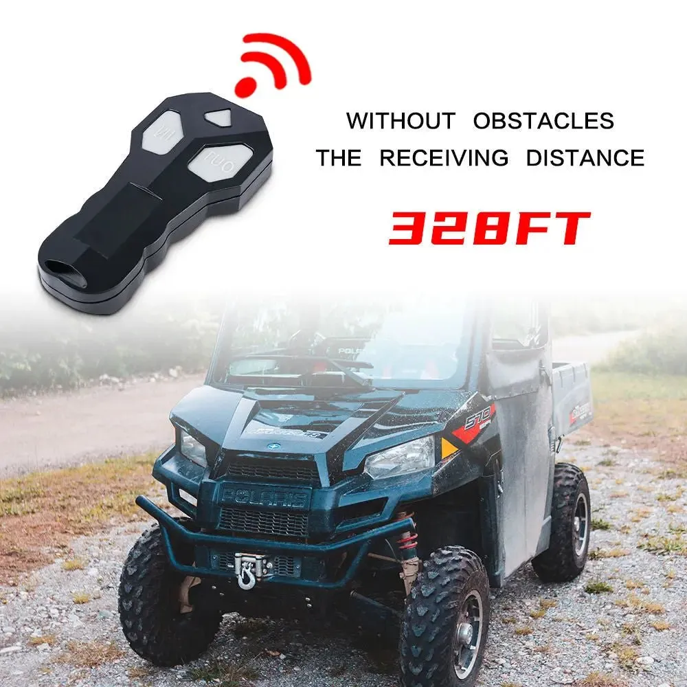 X-BULL Electric Winch 4500 LBS 12V Steel Cable ATV UTV Truck 4WD