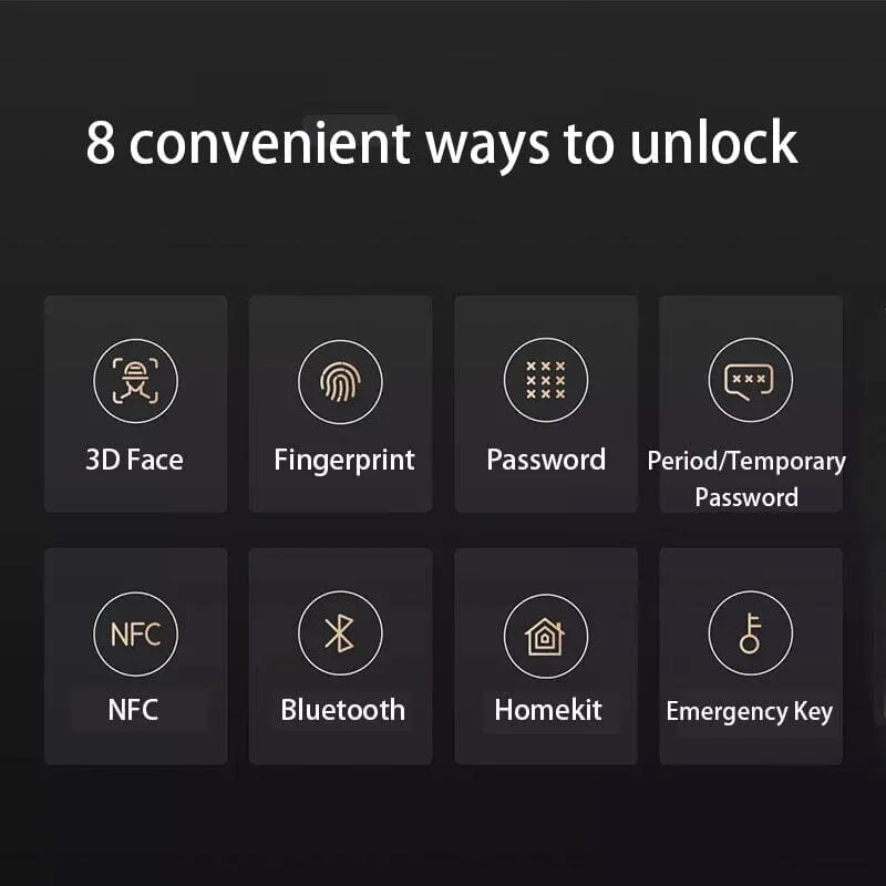 Xiaomi Smart Door Lock X 3D Face Recognition Smart Door Lock With Camera Bluetooth Fingerprint Work With Mi Home APP