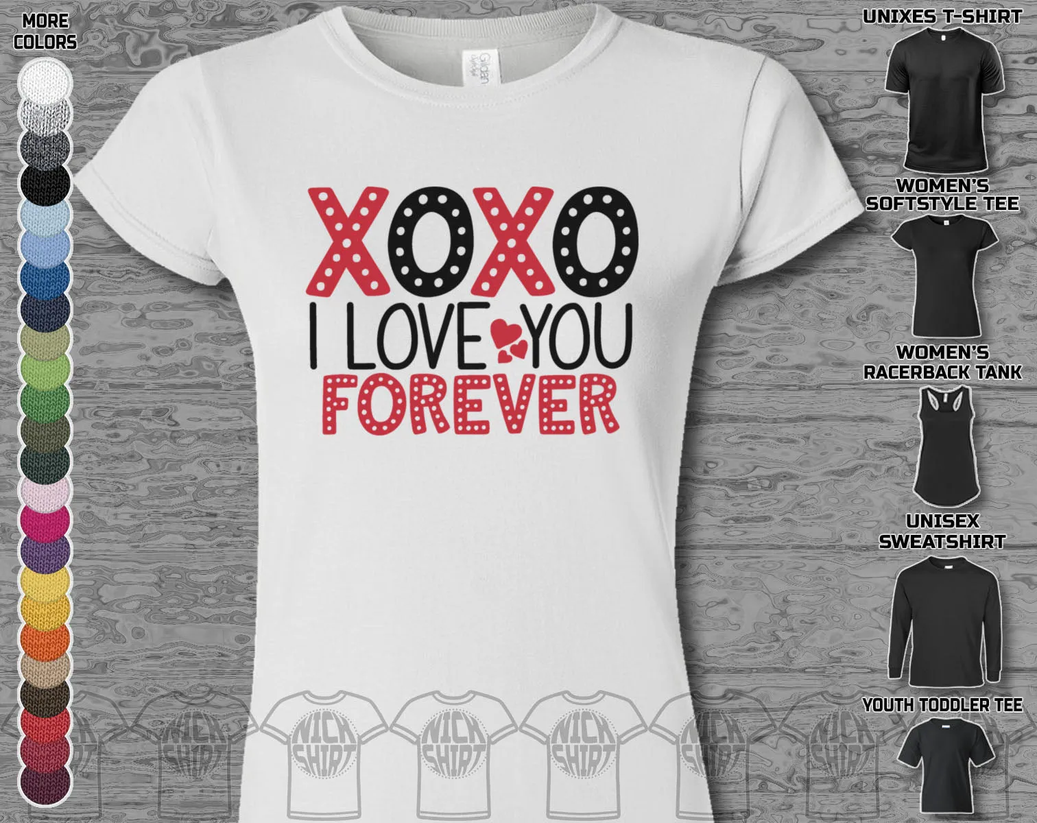 Xoxo Happy Valentine's Day Heart Friends Girlfriend Boyfriend Wife Husband Family Gift Unisex T-Shirt