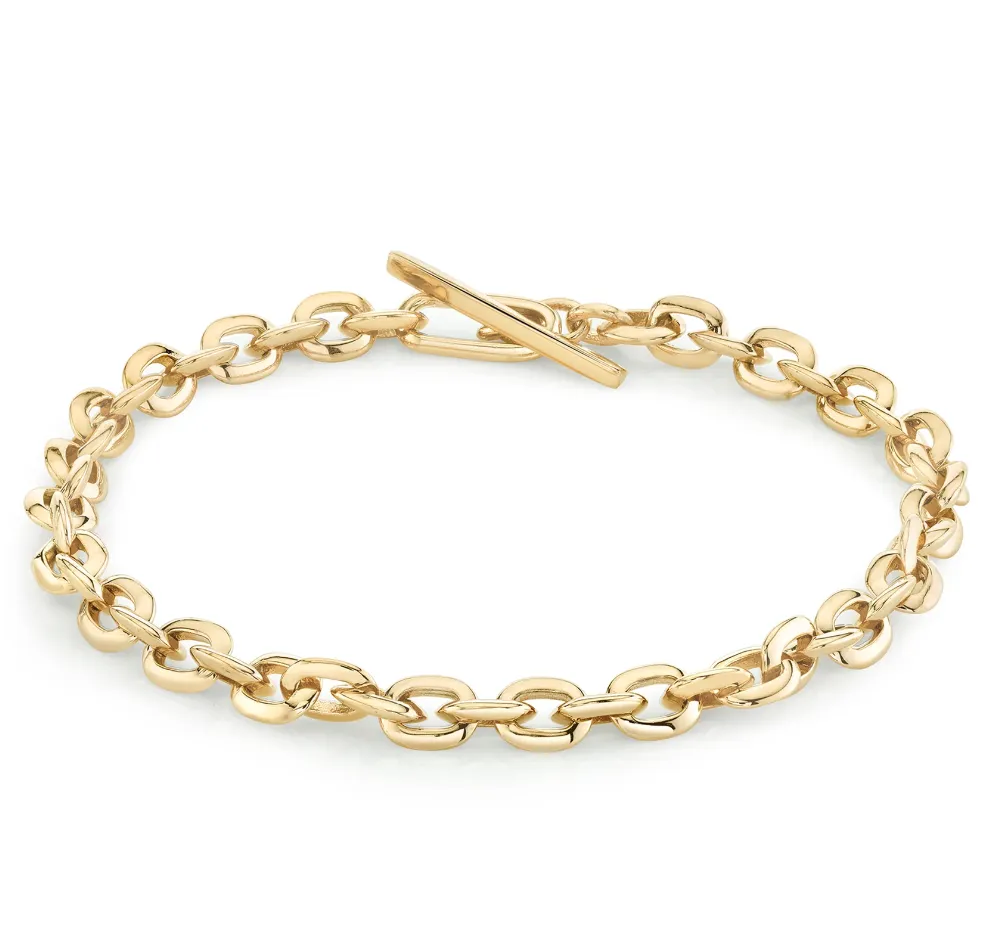 XS Knife Edge Oval Link Bracelet