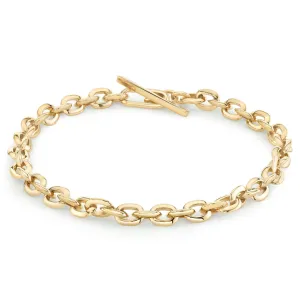 XS Knife Edge Oval Link Bracelet