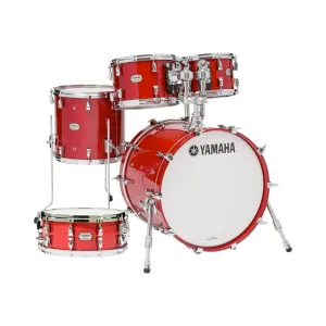 Yamaha Absolute Hybrid Maple Euro 5-Piece Drum Kit Package with 880 Hardware Pack - Red Autumn