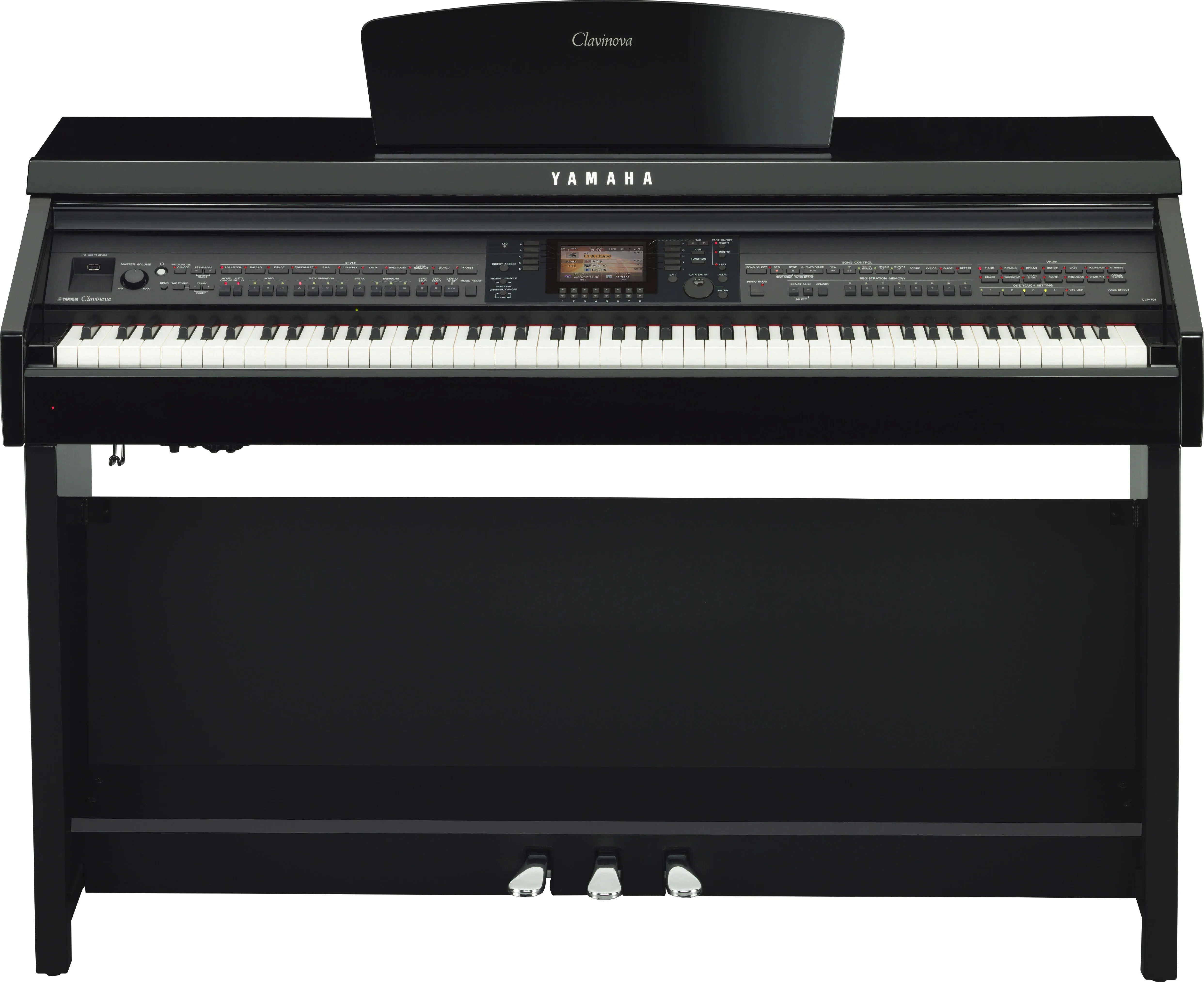 Yamaha CVP-701PE Clavinova Digital Piano in Polished Ebony
