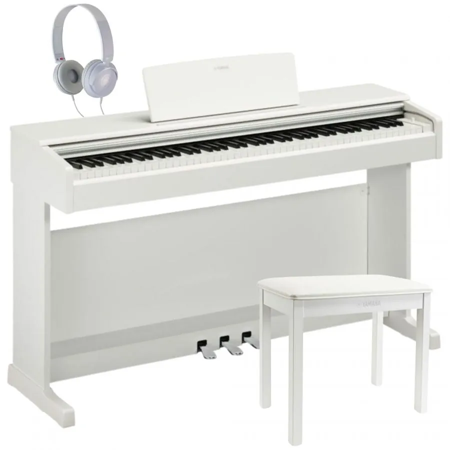 Yamaha YDP-145WH Arius Digital Piano White Bundle