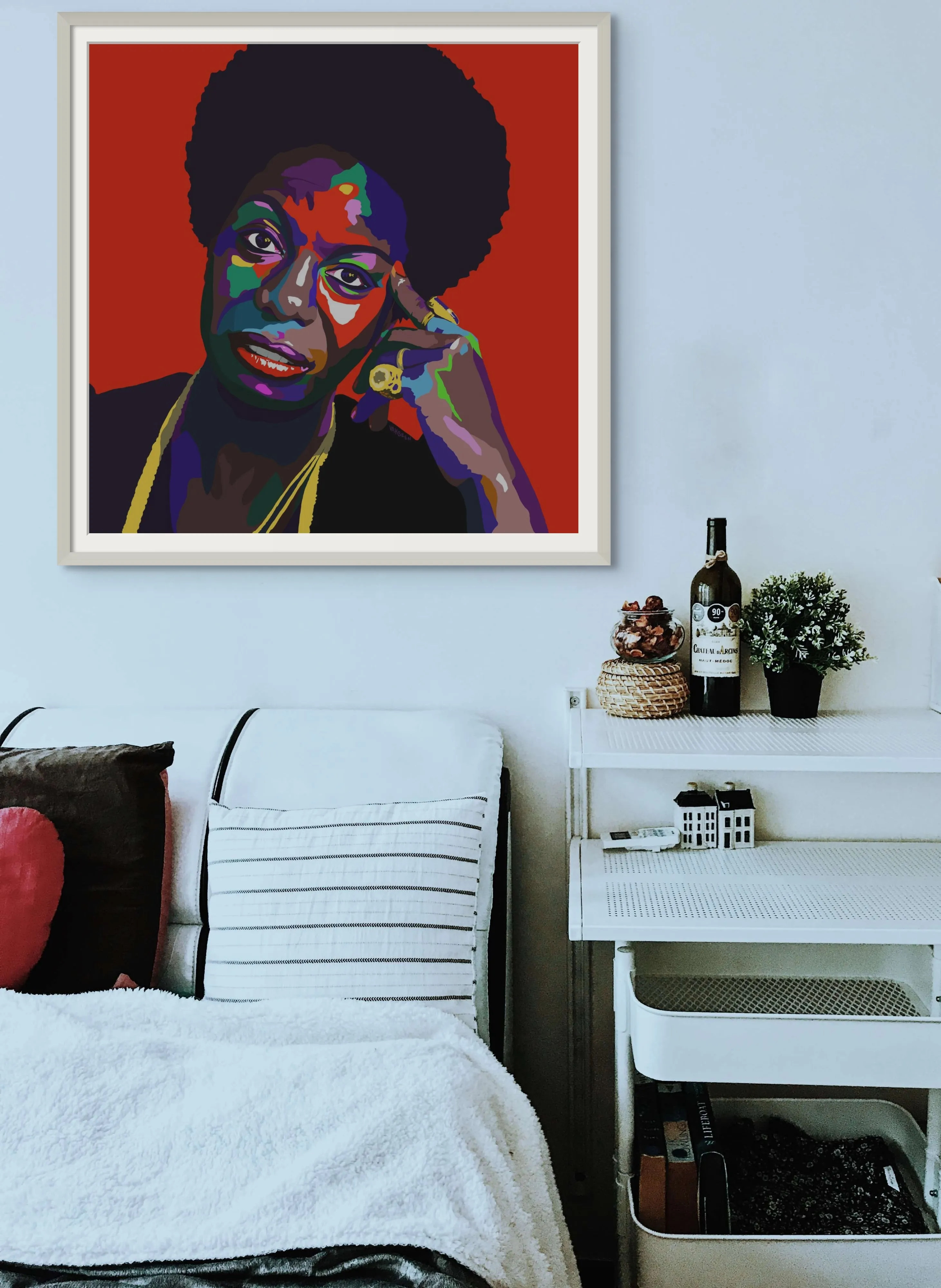 Young, Gifted & Black - Nina Simone portrait art - Limited Edition Art Print & Wall Decor - Vakseen Art