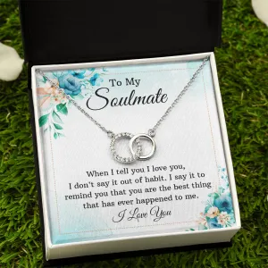 You're the best-Perfect Pair Circle Necklace for Soulmate