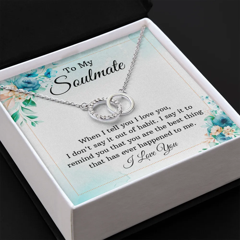 You're the best-Perfect Pair Circle Necklace for Soulmate
