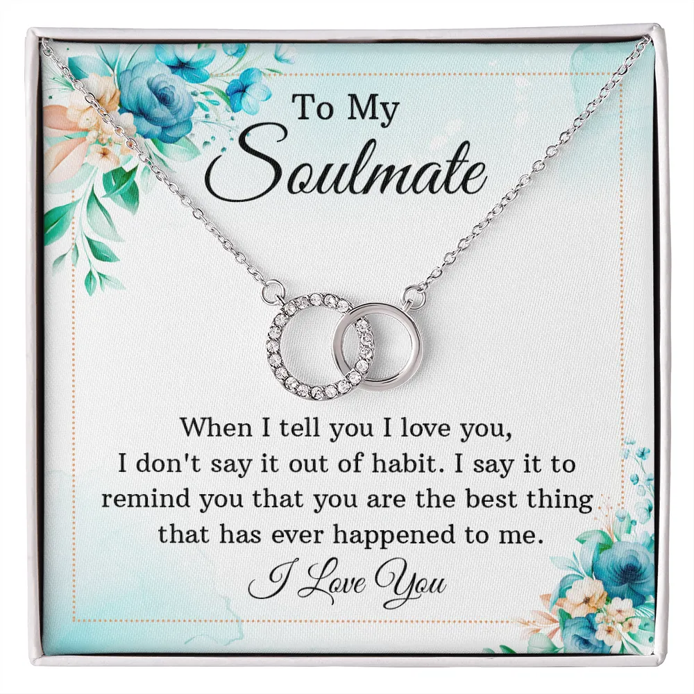 You're the best-Perfect Pair Circle Necklace for Soulmate