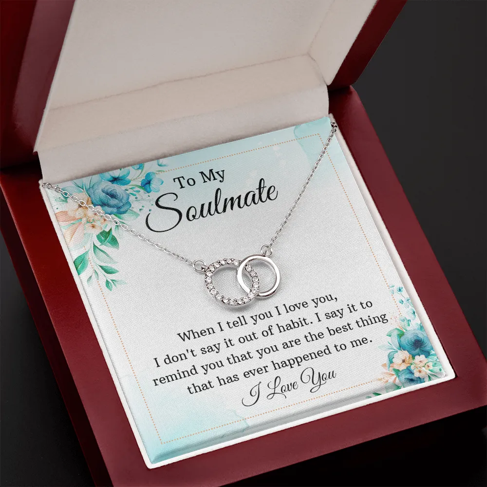 You're the best-Perfect Pair Circle Necklace for Soulmate