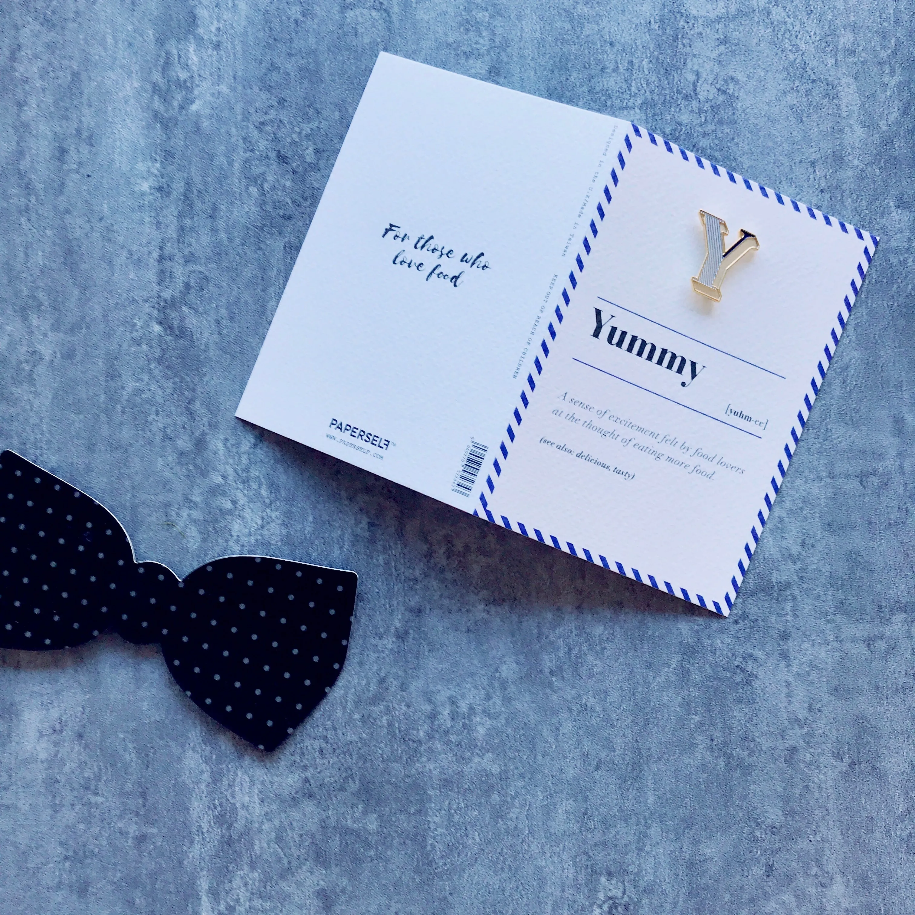 Y/Yummy Pin Badge and Card
