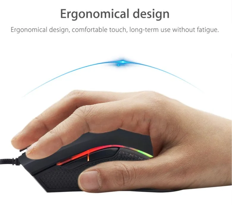 YZ Premiums | Comfortable Ergonomic Wired Gaming Mouse | Fire Buttons
