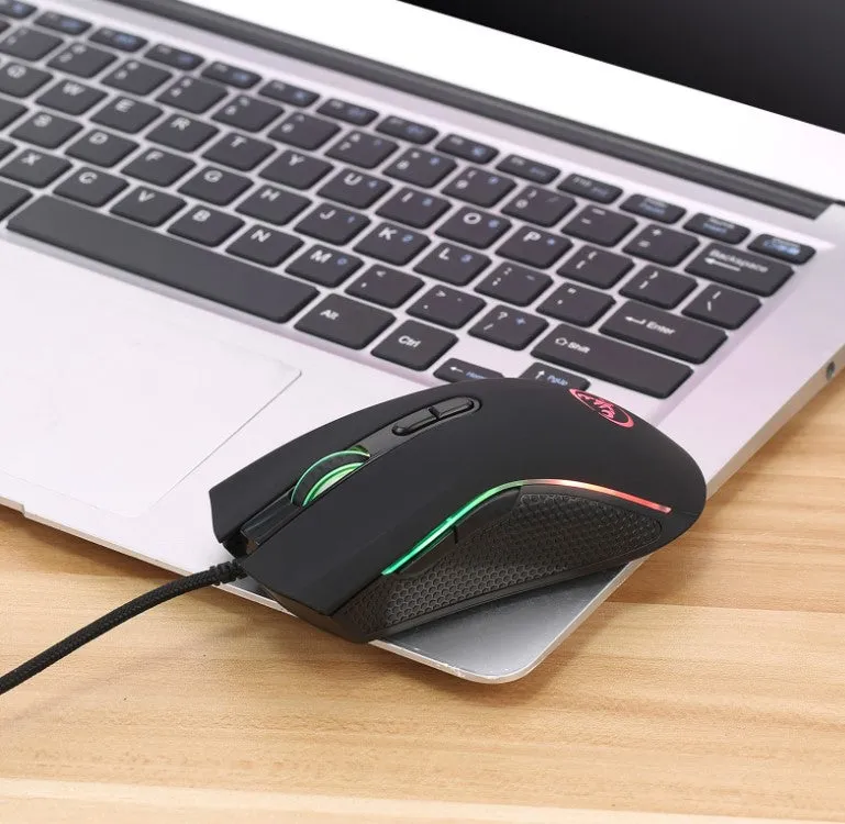 YZ Premiums | Comfortable Ergonomic Wired Gaming Mouse | Fire Buttons