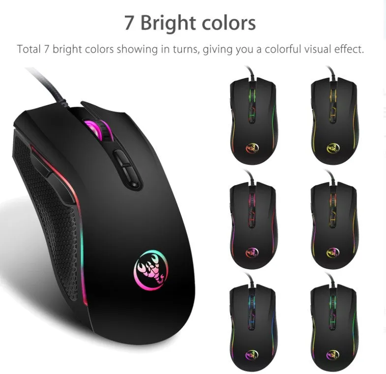 YZ Premiums | Comfortable Ergonomic Wired Gaming Mouse | Fire Buttons