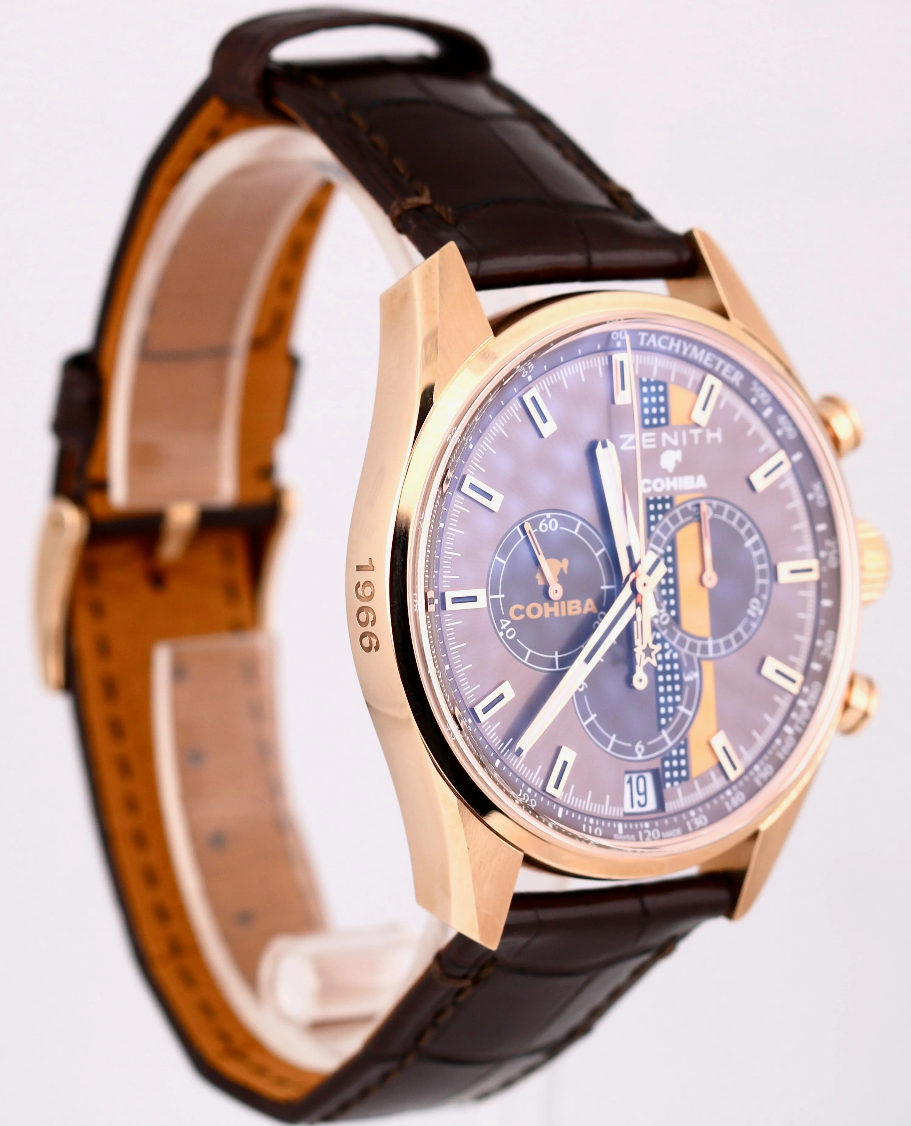 Zenith El Primero Chronomaster Legend Of Cohiba 40mm 18K Rose Watch 18.2041.400